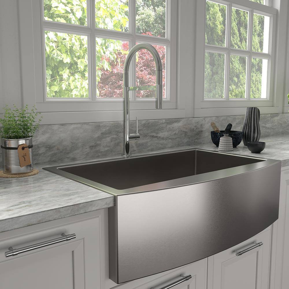 Chrome Pull-Out Spray Kitchen Faucet with Spring Wand
