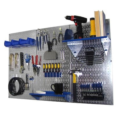 Wall Control 32 In. X 16 In. Metal Pegboard Paint Supply Organizer Kit 