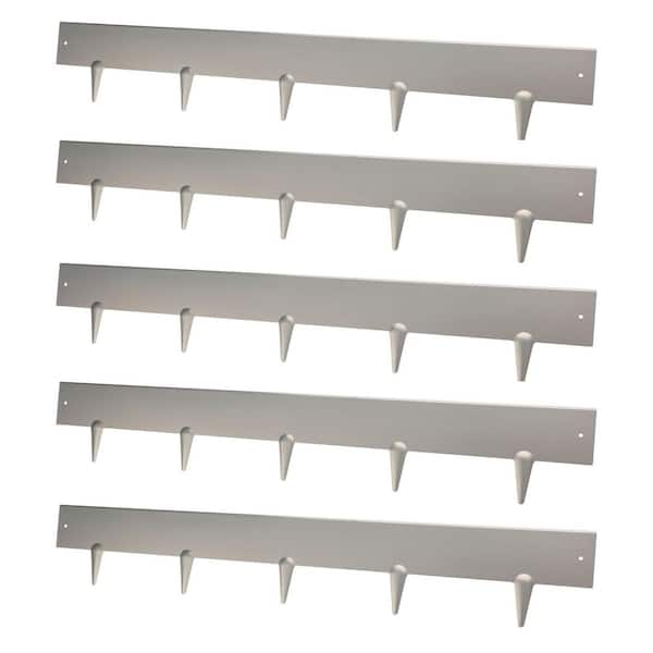 Corten Steel Landscape Edging Border-5-Pack of 39.4 x 6.25 in. Metal Garden Edging Border No Dig Trim (16.4 ft. Total)