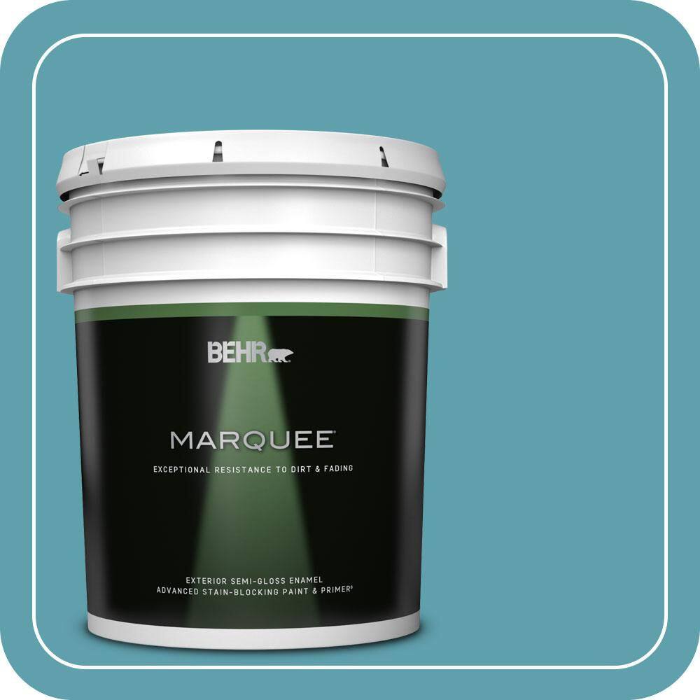 5 gal. #BIC-53 Turquoise Semi-Gloss Enamel Exterior Paint & Primer price history on PriceWatchPro