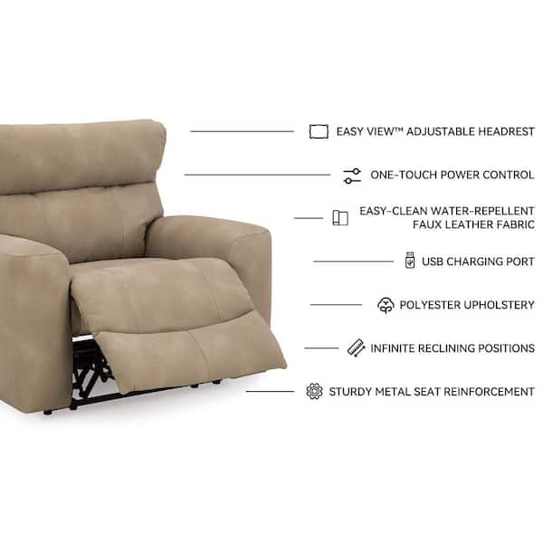 Signature DESIGN BY ASHLEY Next-Gen Durapella Beige Faux Leather