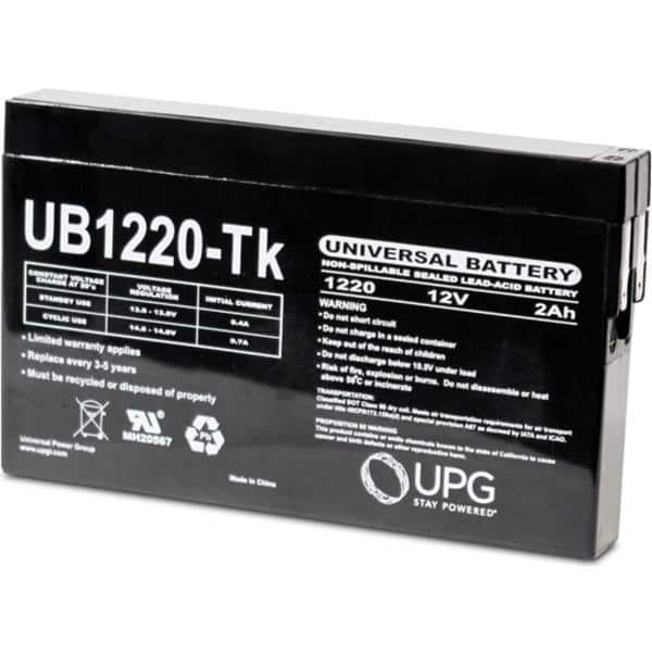 UPG 12-Volt 2 Ah St Terminal Sealed Lead Acid (SLA) AGM Rechargeable Battery