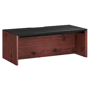 Kinetic 38 in. Rectangular Black Cherry Particle Board Office Desk