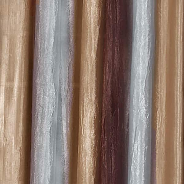 Ombre 50 in. W x 63 in. L Polyester Light Filtering Window Panel in  Chocolate