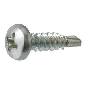 #8 x 5/8 in. Zinc Plated Phillips Pan Head Sheet Metal Screw (100-Pack)