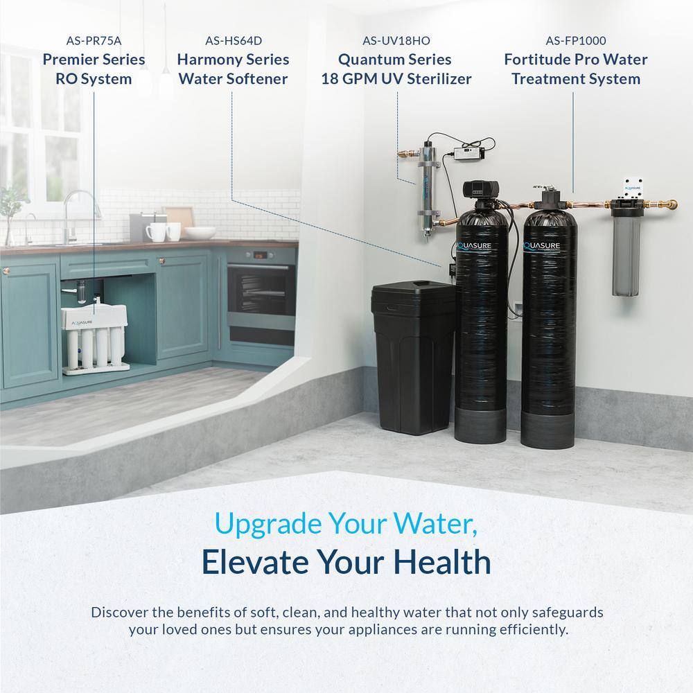 Aquasure Premier Pro 4-Stage Chrome Under-Sink Filtration System