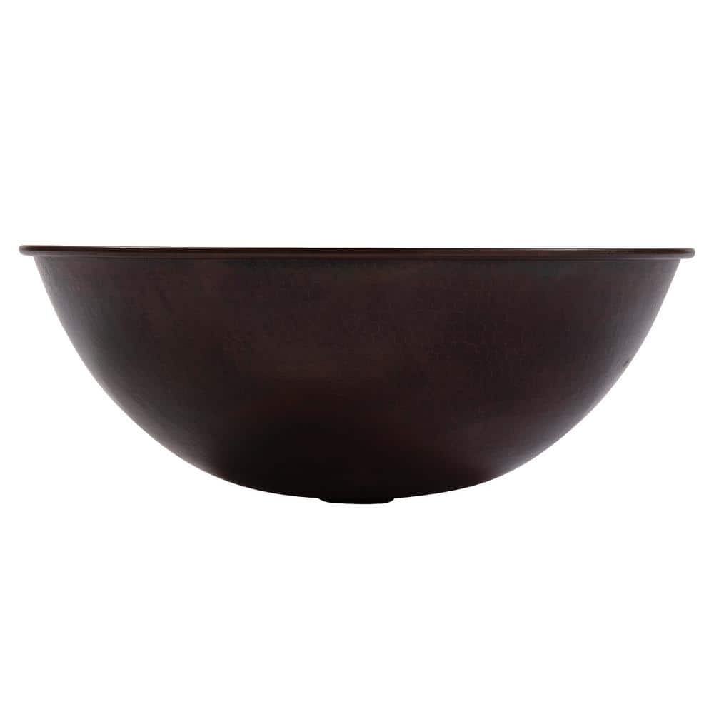 Hubble 16" Hand-Hammered Copper Vessel Sink with Faucet Kit