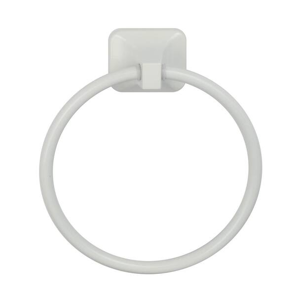 PRIVATE BRAND UNBRANDED Towel Ring in White