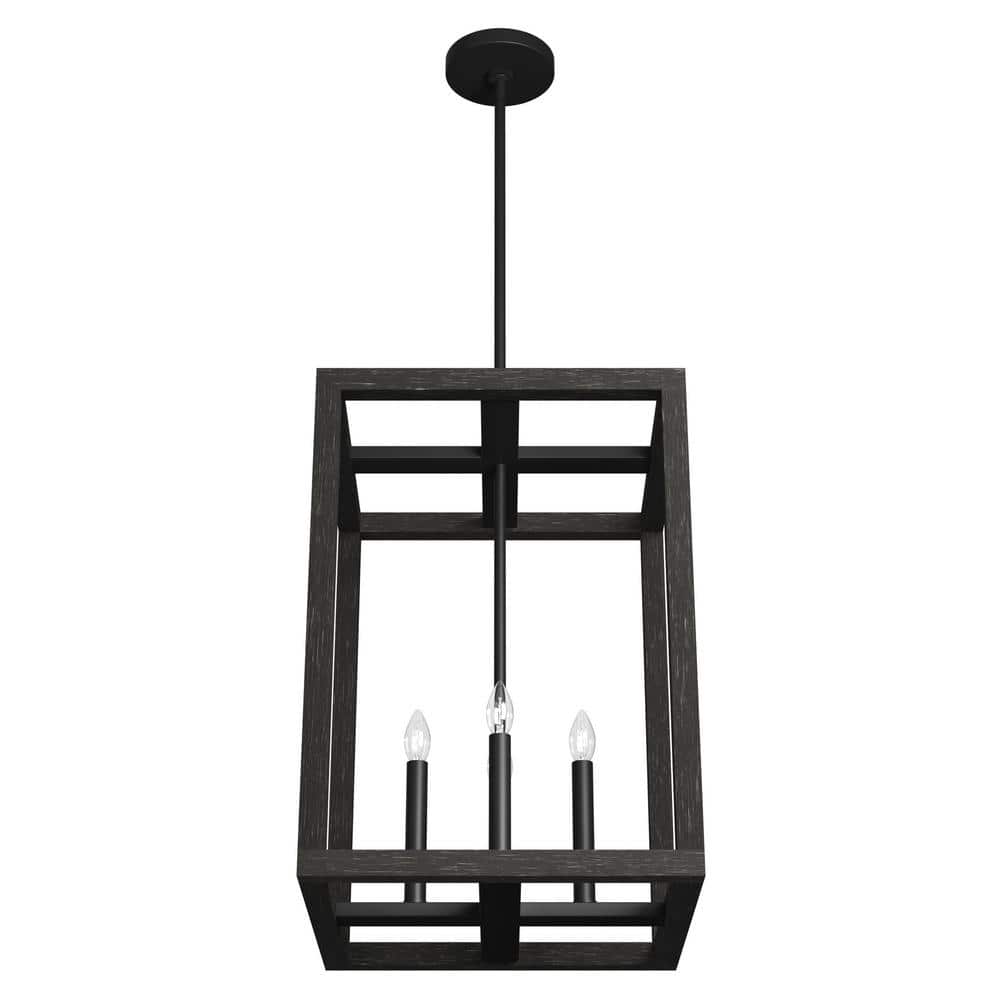 Hunter Squire Manor Matte Black Aluminum LED Pendant Light