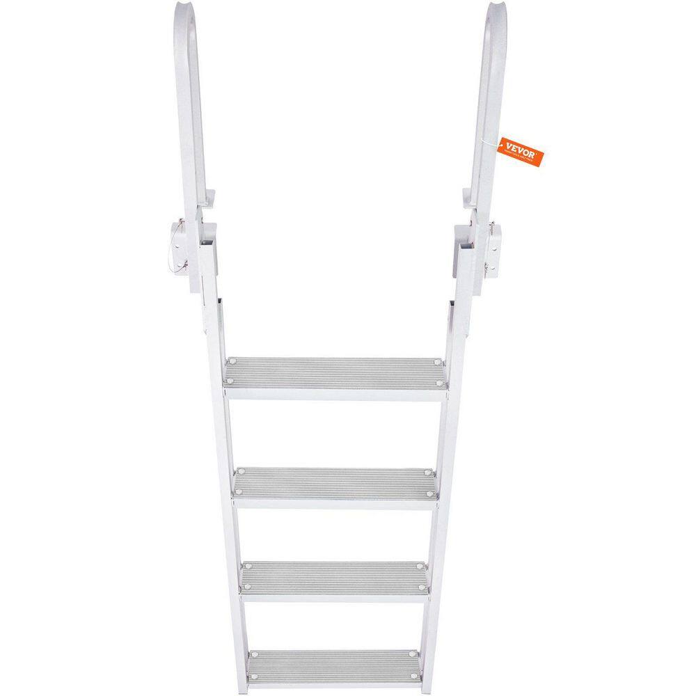 maocao hoom 4 ft. Reach Steel Step Stool,Dock Ladder Flip Up 4 Steps ...