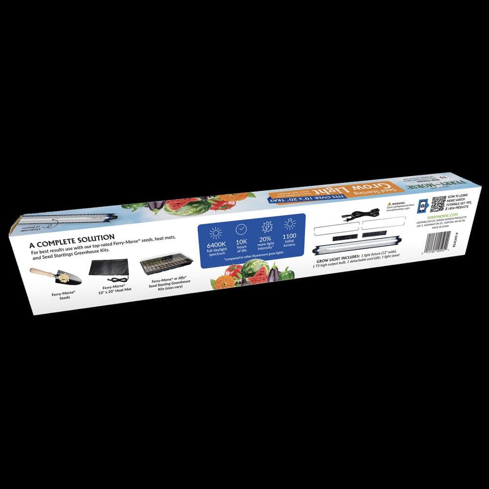 Compact Indoor Hydroponic Grow Light Kit with T5 Bulb