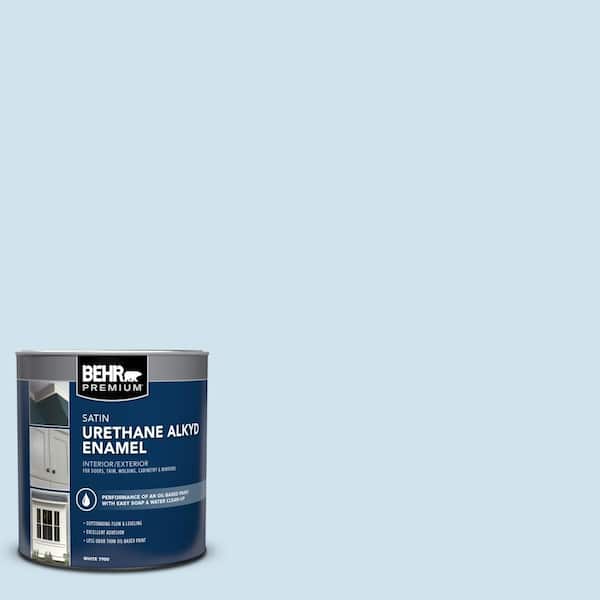1 qt. #M520-1A Soft Cloud Satin Enamel Urethane Alkyd Interior/Exterior Paint