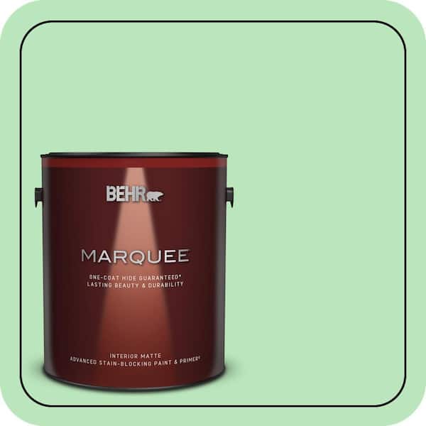 BEHR MARQUEE 1 gal. #P390-3 Mint Parfait Matte Interior Paint & Primer