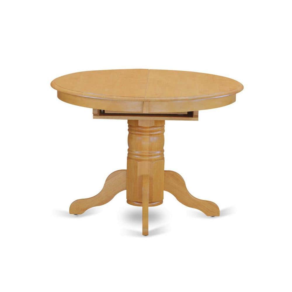 Natural Oak 7-Piece Oval Dining Set with High Back Chairs