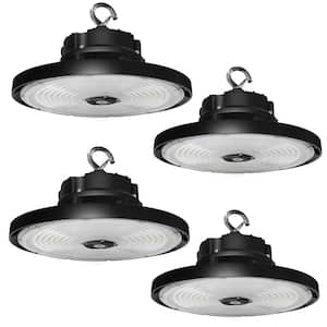 10.24 in. Dimmable Integrated UFO LED High Bay Light Fixture LED Commercial Lighting, up to 22500 Lumens (4-Pack)