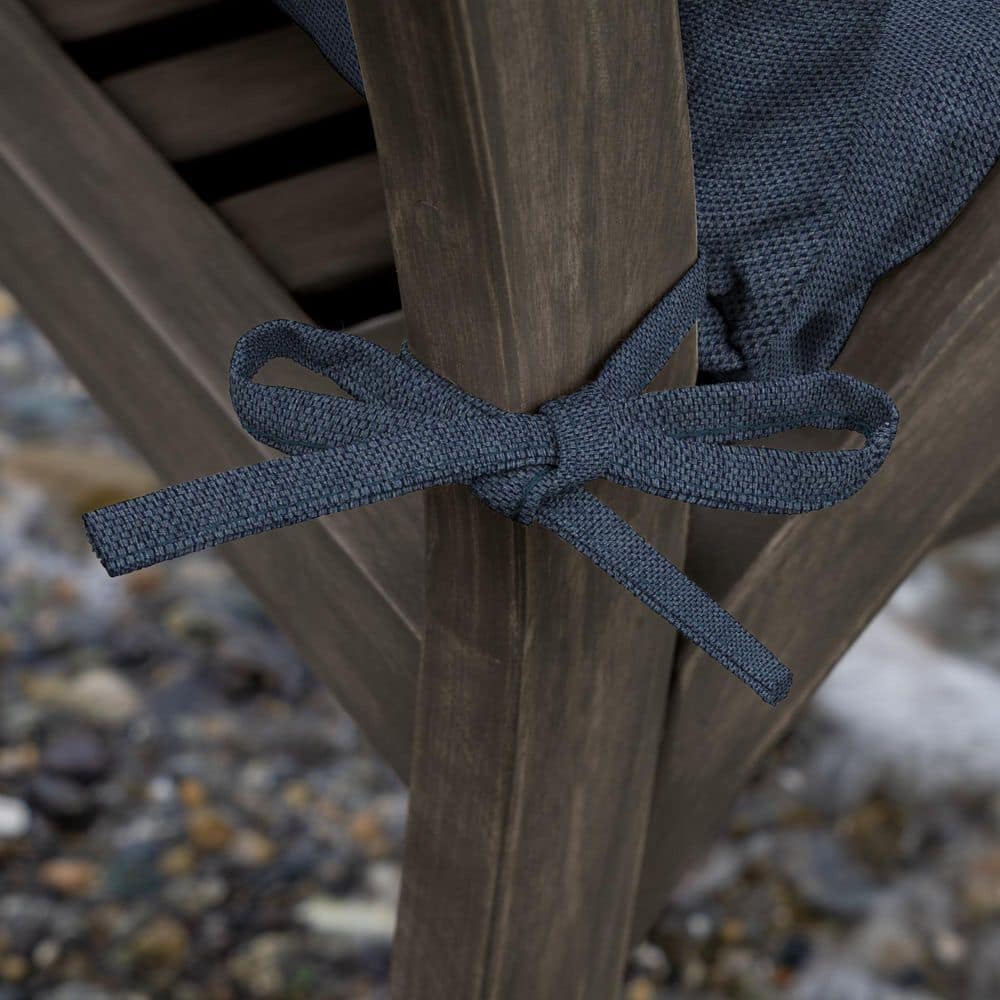 Ocean Blue Recycled Fabric Outdoor Bench Cushion 48 x 18