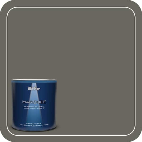 BEHR MARQUEE 1 qt. #MQ6-19 Naturalism One-Coat Hide Satin Enamel Interior Paint & Primer