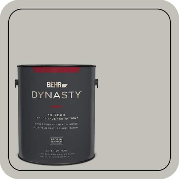 BEHR DYNASTY 1 gal. #PPU25-09 Foggy London Flat Exterior Stain-Blocking Paint & Primer
