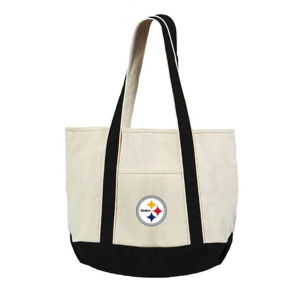 Pittsburgh Steelers NFL Canvas Tote Bag with Colored Strap