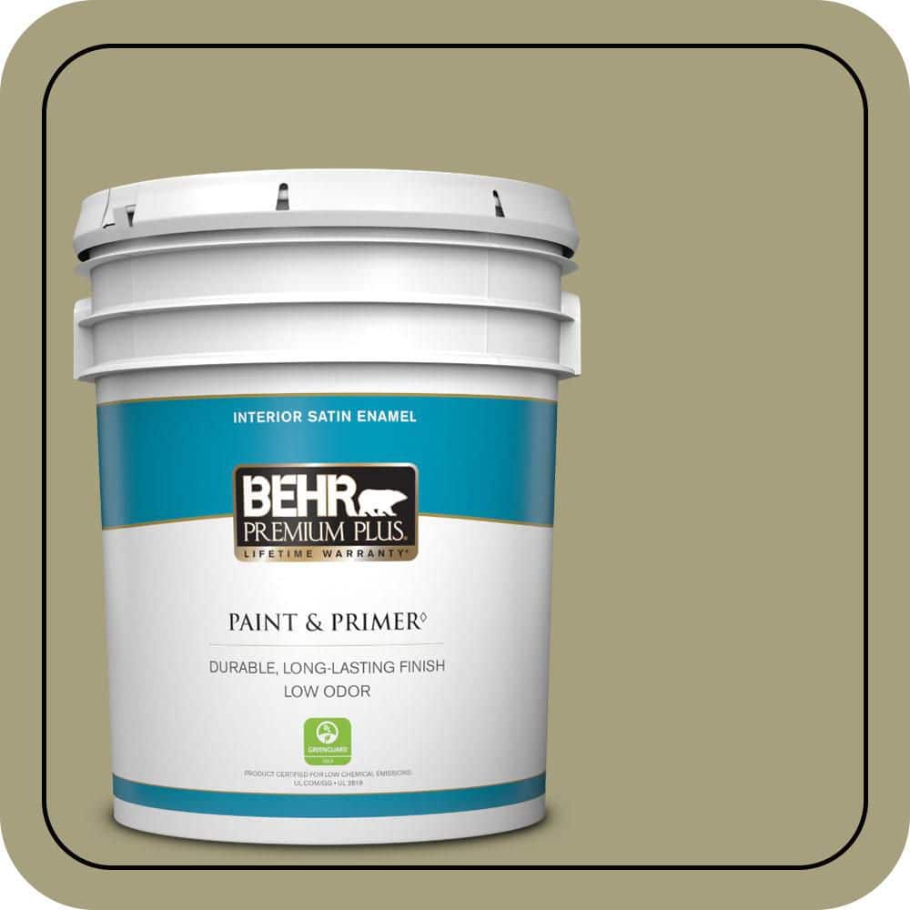 5 Gal. #S350-4A Dried Rosemary Satin Enamel Low Odor Interior Paint and Primer price history on PriceWatchPro