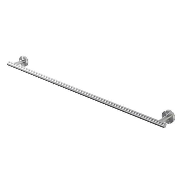 32 in. Wall Mounted Single Towel Bar Bath Hardware Accessory in Brushed Nickel