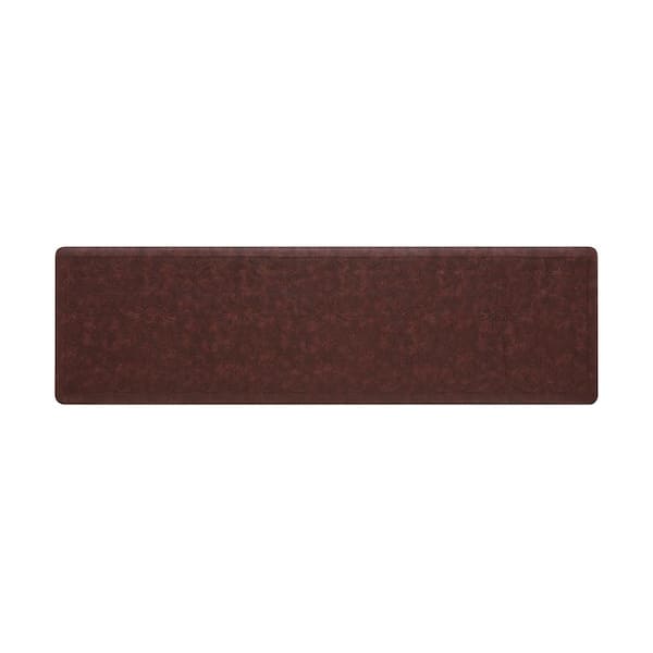 Chef Gear Marni Red 17.5 in. x 60 in. Floral Synthetic Kitchen Mat