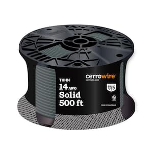 500 ft. 14 Gauge Gray Solid Copper THHN Wire