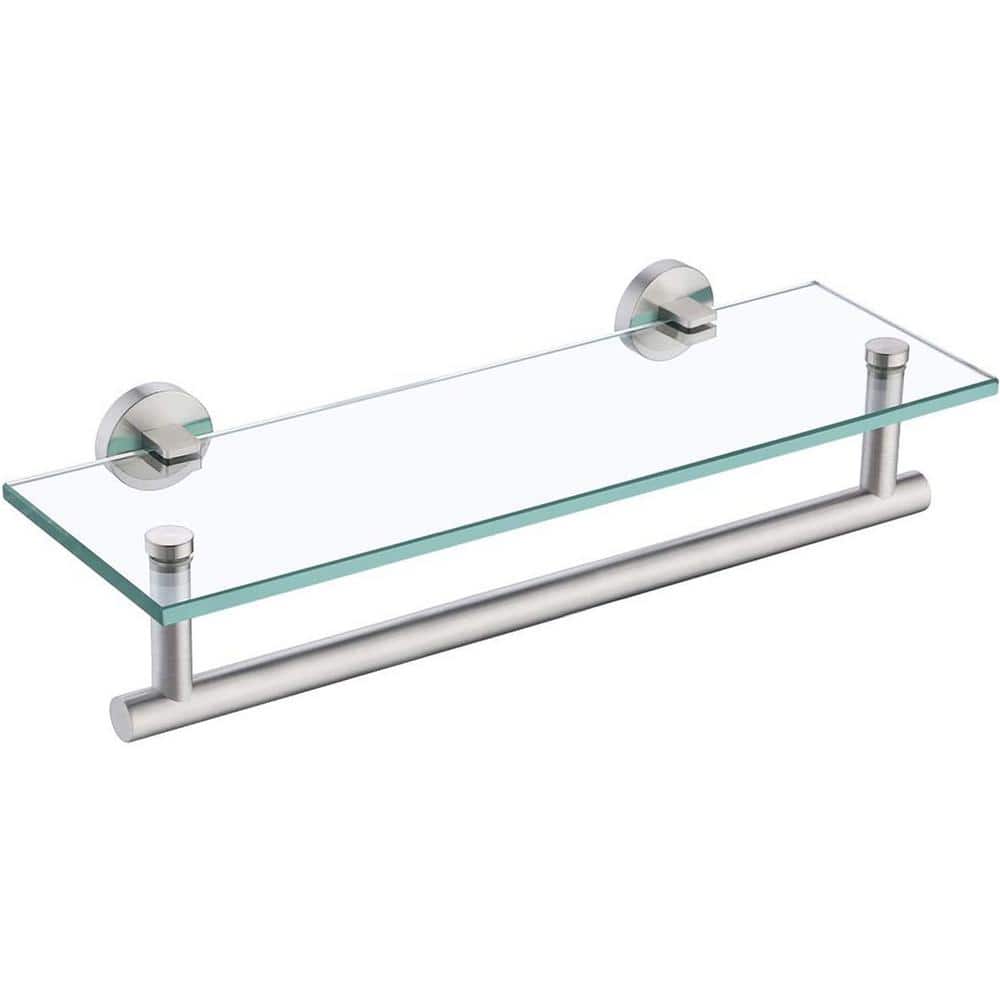 Cubilan 16.1 in. W x 5.1 in. D Clear Decorative Wall Shelf, Floating
