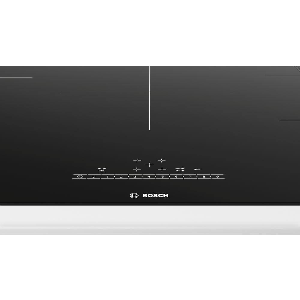 36" Frameless Black Induction Cooktop with 5 Elements
