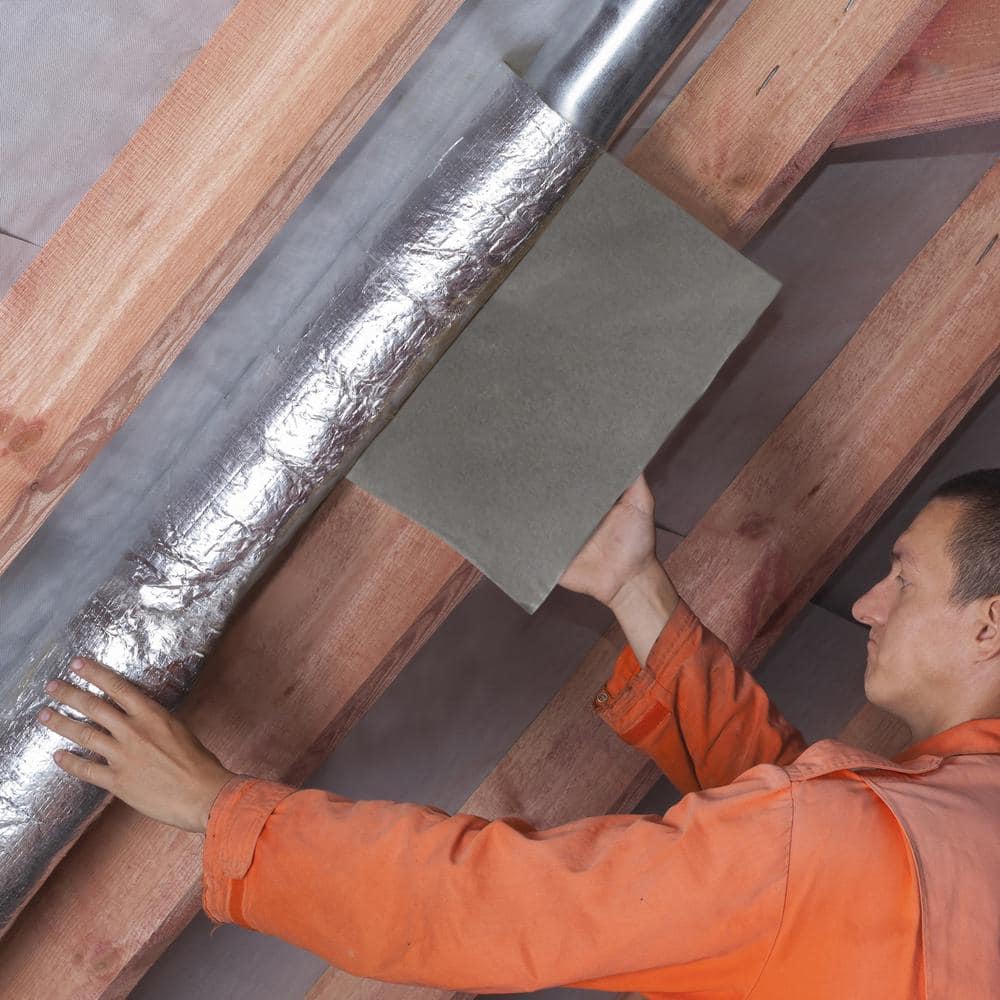 Frost King Silver Flexible Foam Duct Insulation, 15 ft