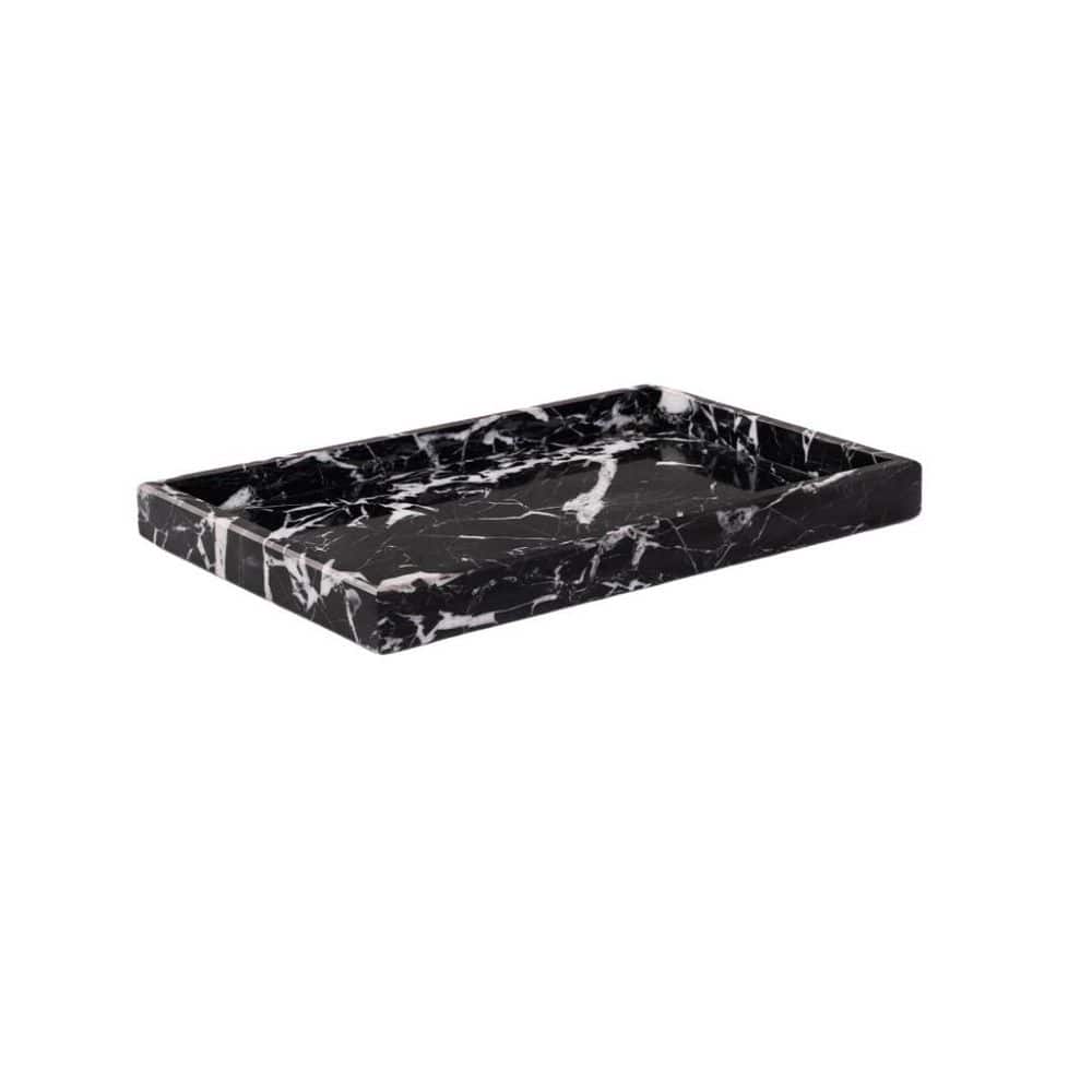 Natural Series Black Rectangle Marble 12 Tray 1 LX0511 - The Home