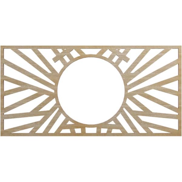 Ekena Millwork 0.375 in. x 5.875 in. x 8 in. Wood Medallion Moulding