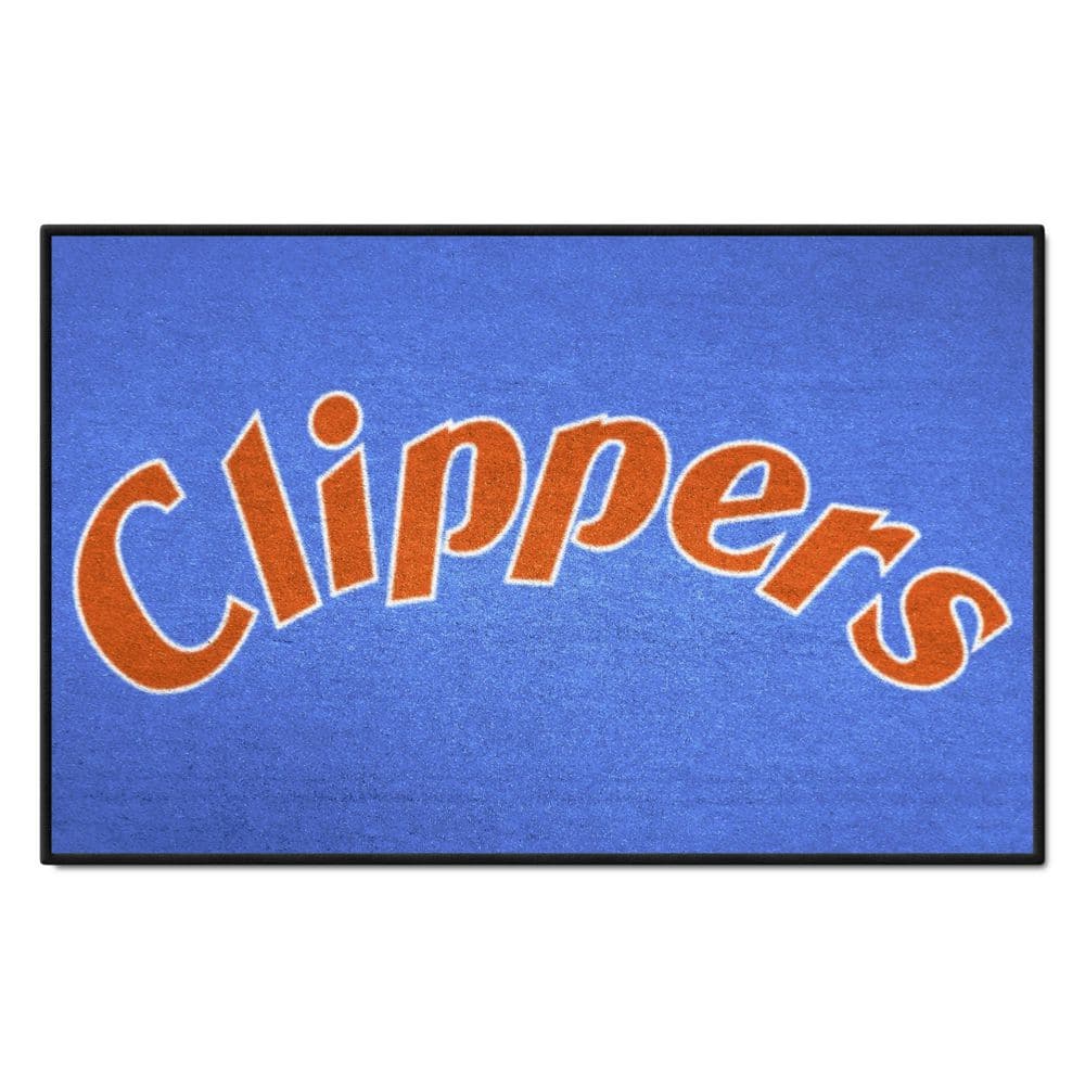 FANMATS NBA Retro San Diego Clippers Orange 2 ft. x 4 ft. Court Area Rug  35398 - The Home Depot