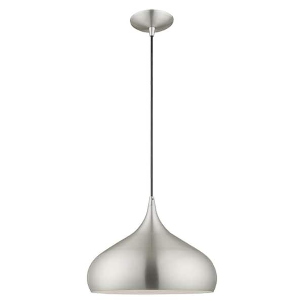 AVIANCE LIGHTING Hansberry 1-Light Brushed Aluminum Teardrop Pendant