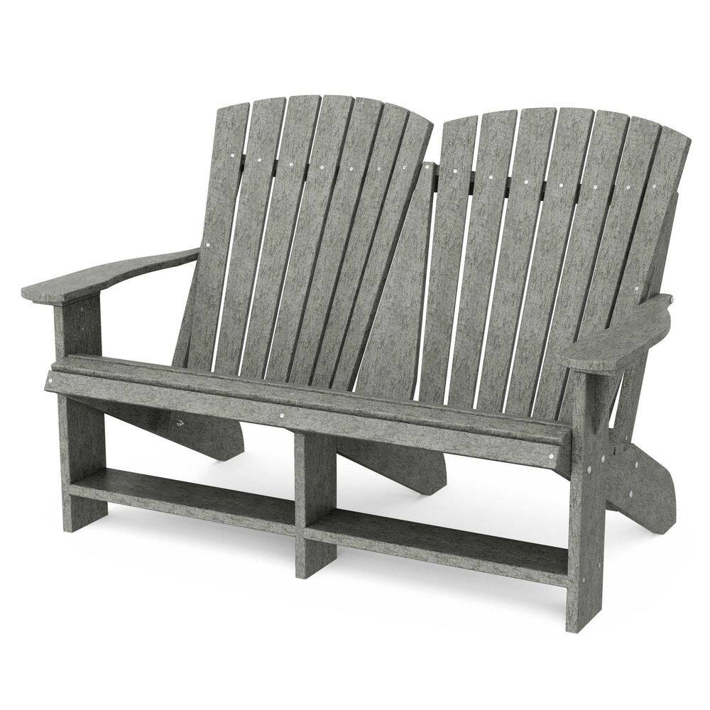Heritage Dark Gray HDPE Plastic Outdoor Double Adirondack price history on PriceWatchPro