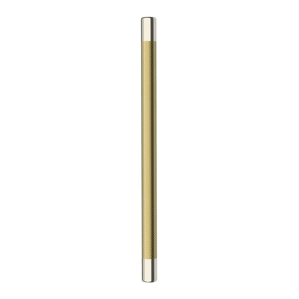 Polished Nickel and Golden Champagne Modern Bar Pull