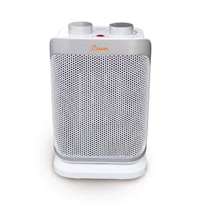 10 in. 750/1500-Watt 3 Settings Electric Portable Compact Oscillating Ceramic Space Heater