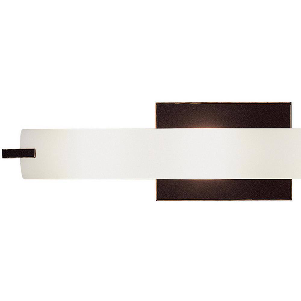 Dark Restoration Bronze 3-Light Dimmable Glass Bath Bar