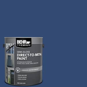 1 gal. #S-H-580 Navy Blue Semi-Gloss Direct to Metal Interior/Exterior Paint
