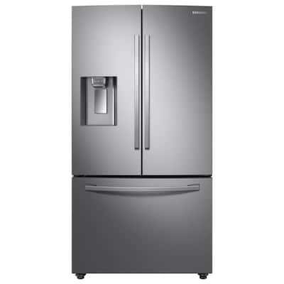 23 cu. ft. 3-Door French Door Refrigerator in Stainless Steel with CoolSelect Pantry, Counter Depth