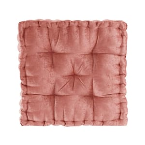 Charvi Dusty Peach 20 in. x 20 in. Throw Pillow