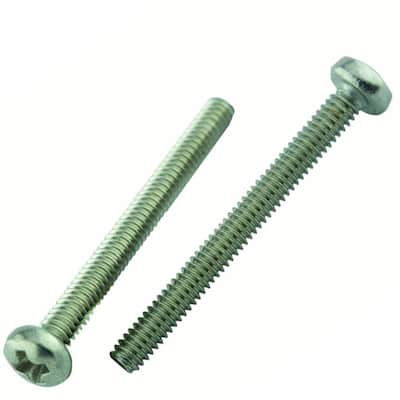 M5-0.8 x 8 mm Phillips Pan Head Stainless Steel Machine Screw (2-Pack)