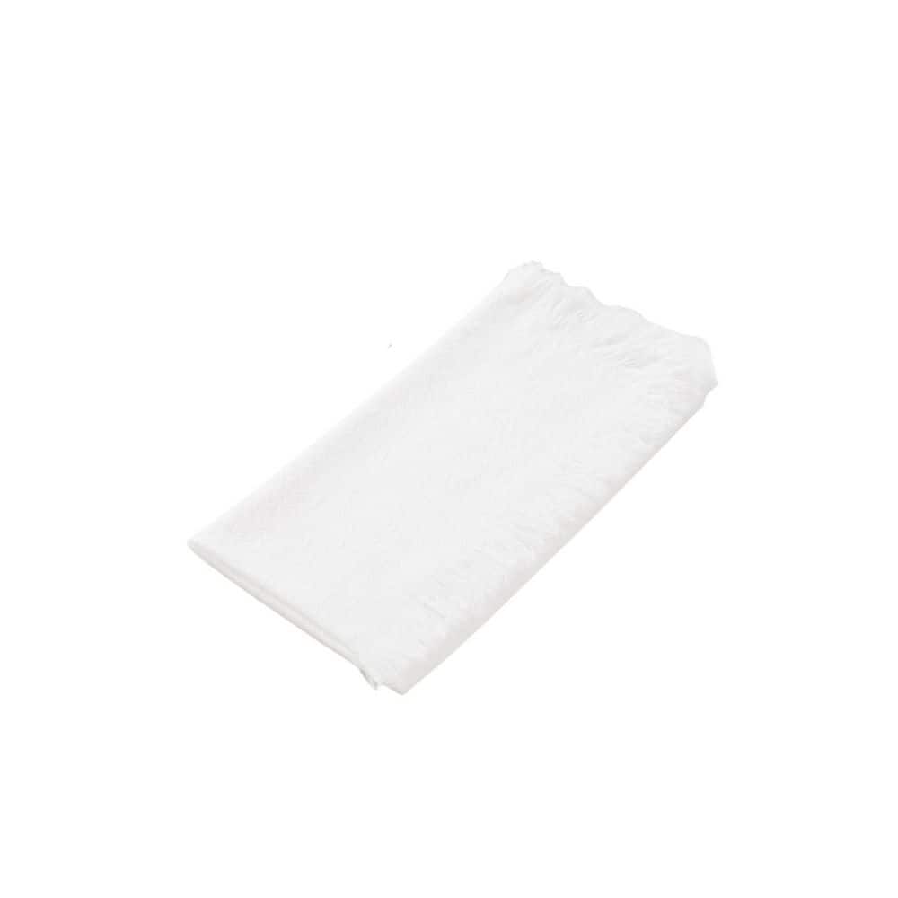 17 x 17 in. Ivory White Cotton Linen Napkins with Fringe White Cloth Napkins (Set of 6) price history on PriceWatchPro