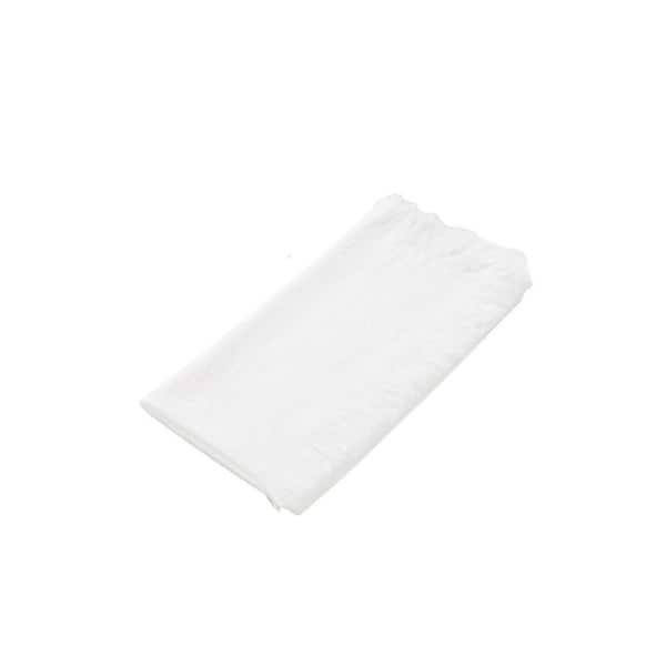 17 x 17 in. Ivory White Cotton Linen Napkins with Fringe White Cloth Napkins (Set of 6)