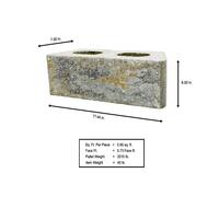 RockWall Large 6 in. x 17.5 in. x 7 in. Yukon Concrete Retaining Wall Block (48 Pcs. / 34.9 sq. ft. / Pallet)