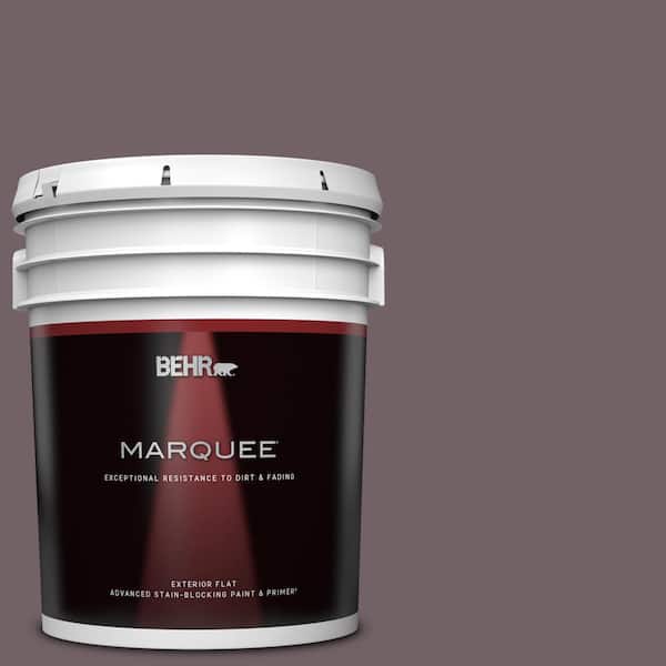 BEHR MARQUEE 5 gal. #N110-6 Dignified Purple Flat Exterior Paint & Primer