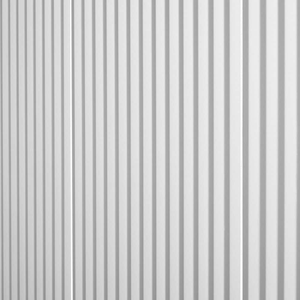 Linear White 12x36 Matte Ceramic Wall Tile