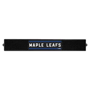NHL- 3.25 in. x 24 in. Black Toronto Maple Leafs Drink Mat