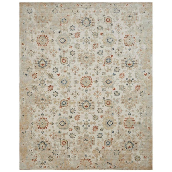 Rosemont 2 ft. x 8 ft. Beige Abstract Washable Area Rug