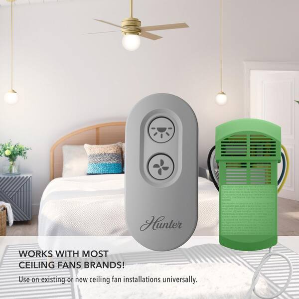 Universal On/Off Ceiling Fan and Light Remote Control with Receiver